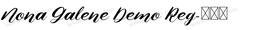 Nona Galene Demo Reg字体转换